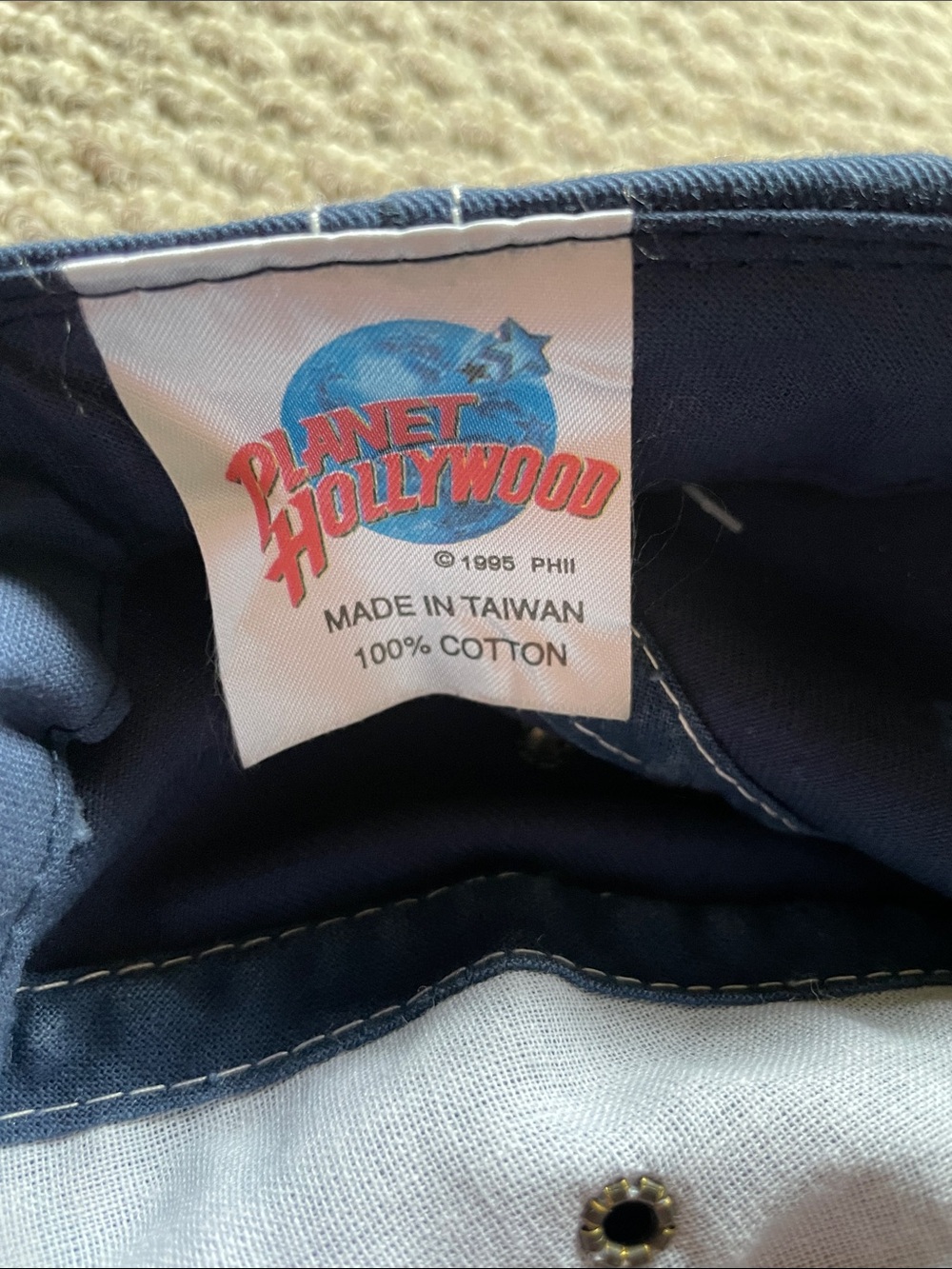 Vintage Planet Hollywood leather strap back hat - Picture 4 of 4